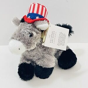 Aurora Party Animal Democrat Donkey Plush w/ Hat National Archives Rare